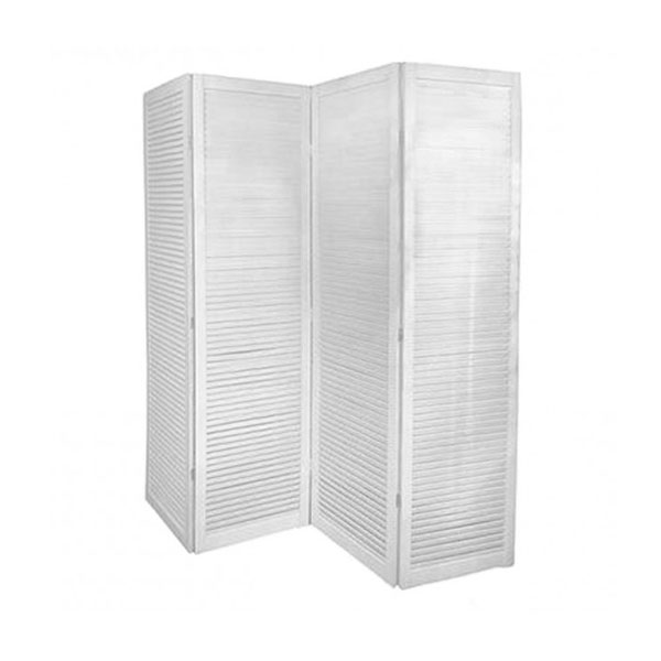 Складная ширма белая
