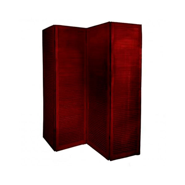 Складная ширма бордовая