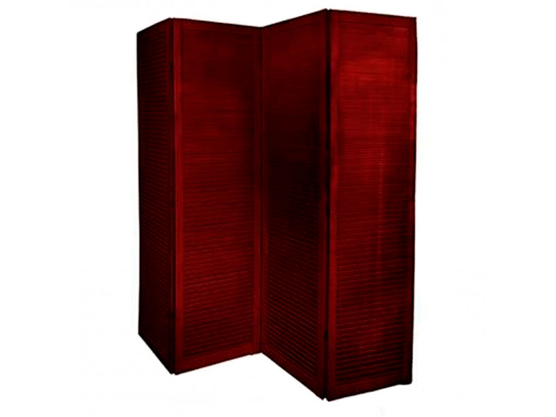 Складная ширма бордовая