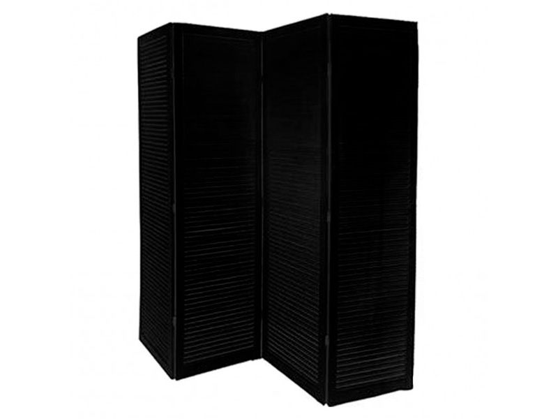 Складная ширма чёрная