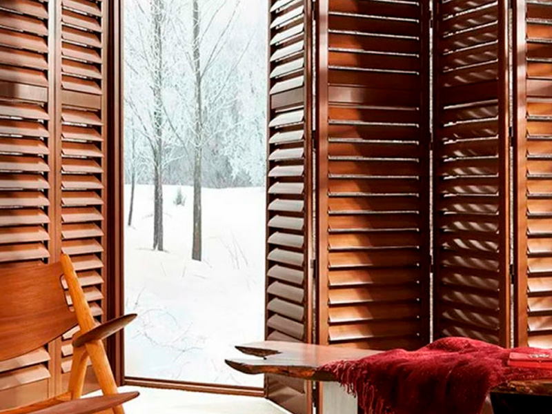 Складная ширма коричневая