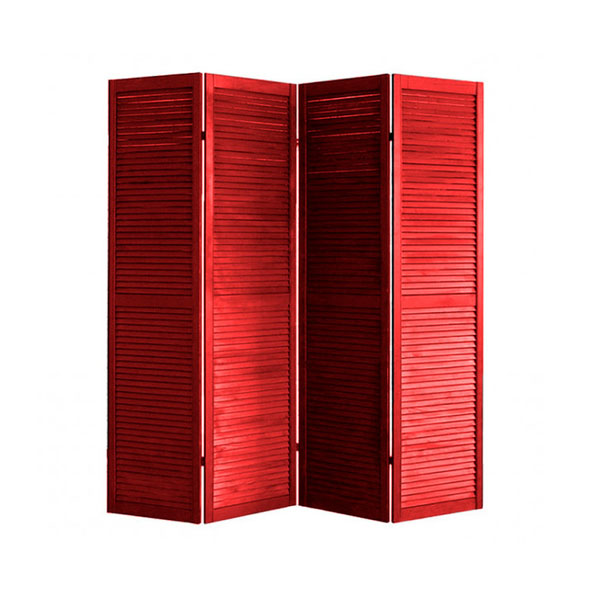 Складная ширма красная