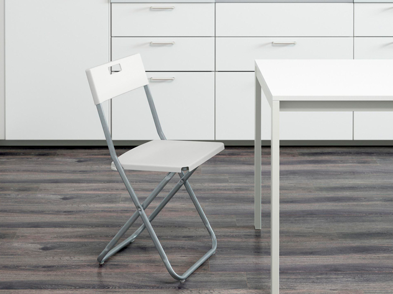 Складной стул Гунде белый