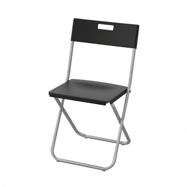 Складной стул Гунде чёрный