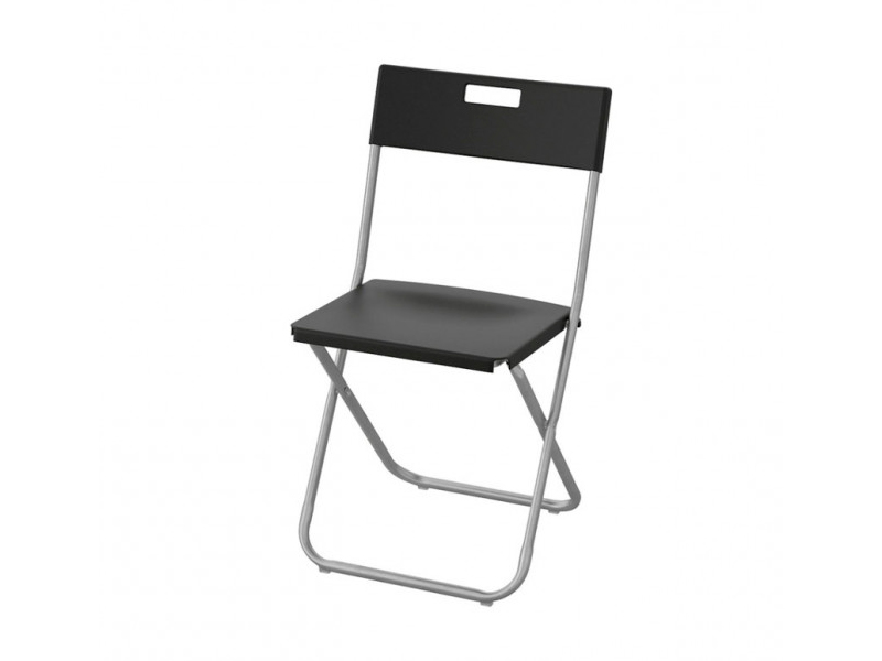 Складной стул Гунде чёрный