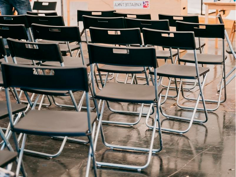 Складной стул Гунде чёрный