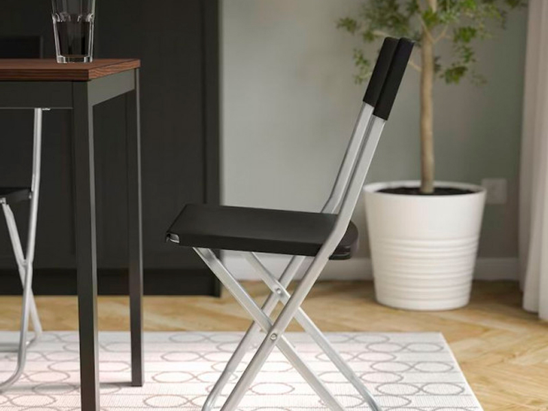 Складной стул Гунде чёрный