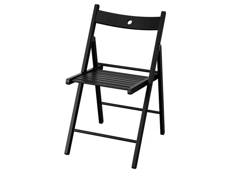 Складной стул Терье чёрный