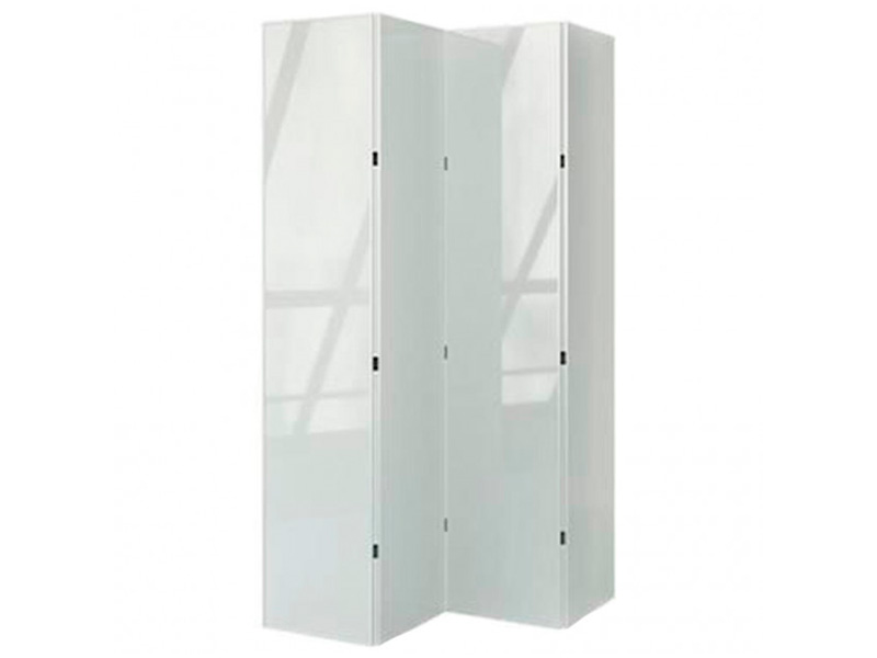 Стеклянная ширма белая