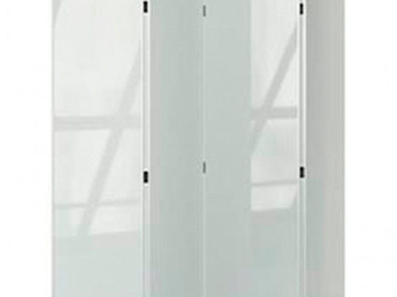 Стеклянная ширма белая