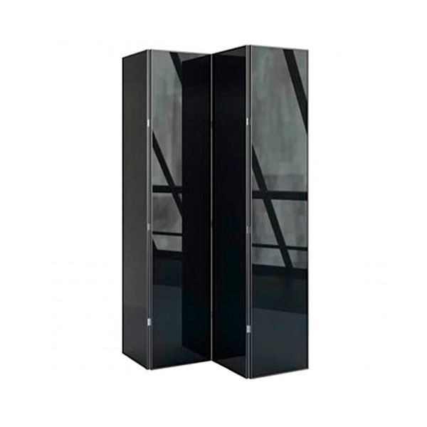 Стеклянная ширма чёрная