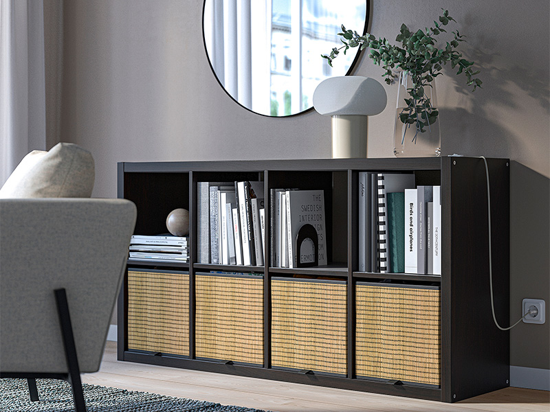 Стеллаж Kallax 8 черный