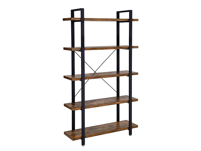 Стеллаж Loft c 5 полками темное дерево