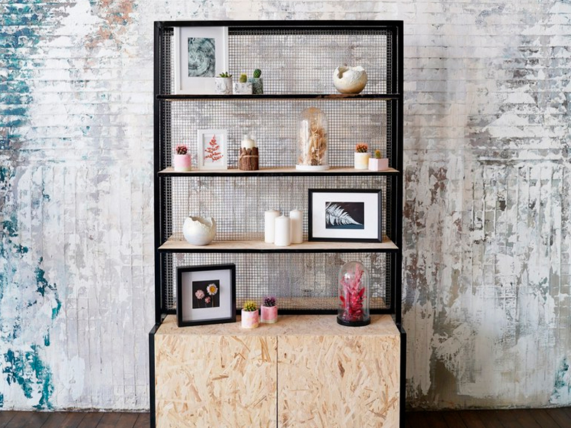 Стеллаж Loft со шкафчиком