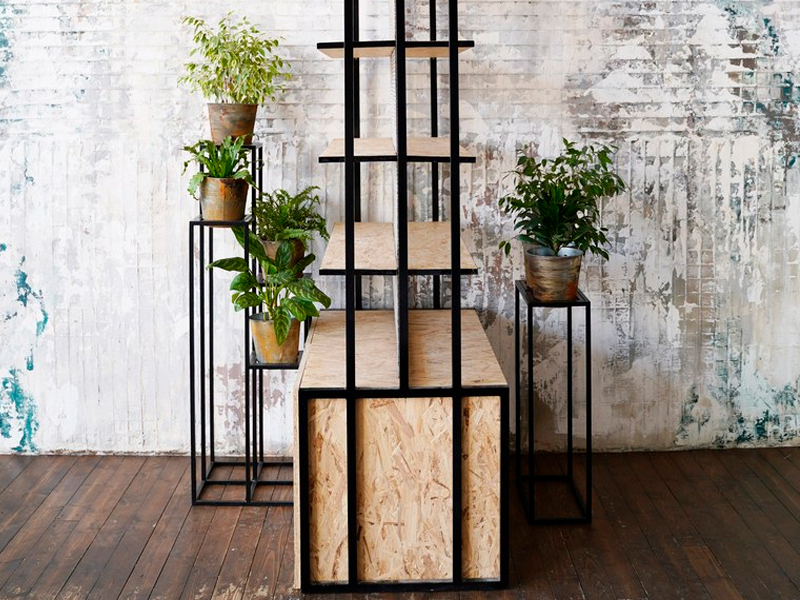 Стеллаж Loft со шкафчиком