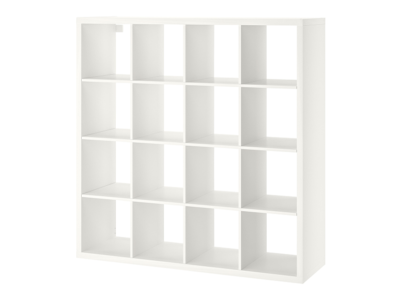 Стеллаж на 16 ячеек белый