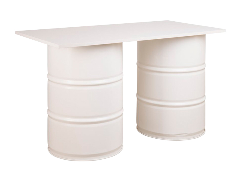 Стол Бочка двойной белый
