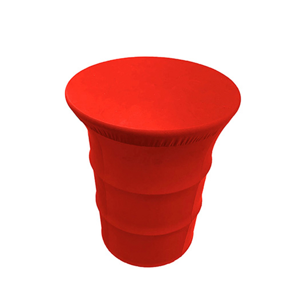 Стол-бочка с чехлом (Красный)