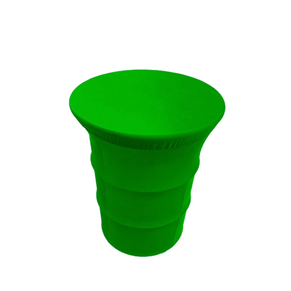 Стол-бочка с чехлом (Зеленый)