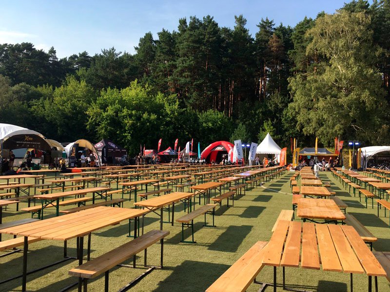 Деревянный стол с лавками (Пивной набор)