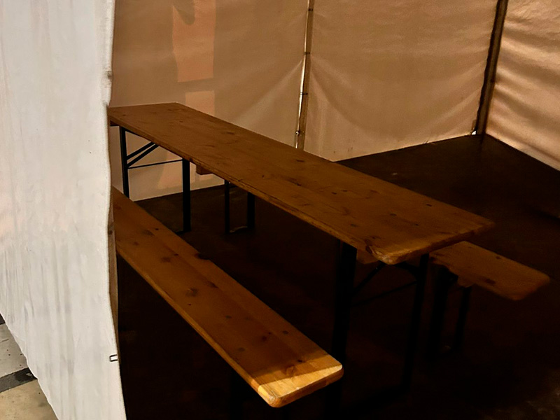 Деревянный стол с лавками (Пивной набор)