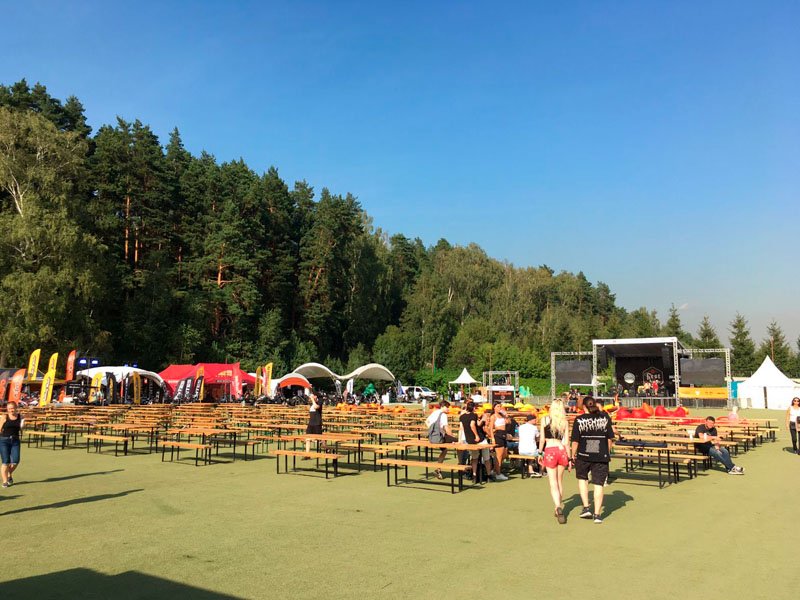 Деревянный стол с лавками (Пивной набор)