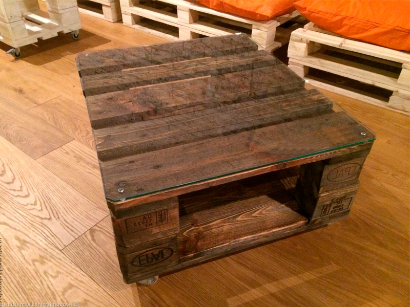 Паллетный стол обожжённый