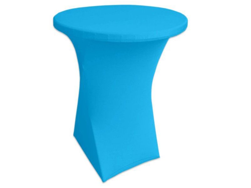 Стрейч чехол d78 для коктейльного стола голубой