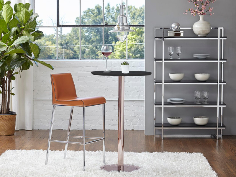 Стол коктейльный Circular d-70 см чёрный