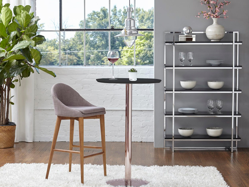 Стол коктейльный Circular d-70 см чёрный