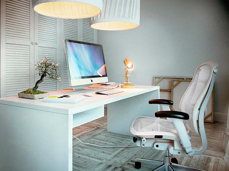 Стол парта белая 140x60