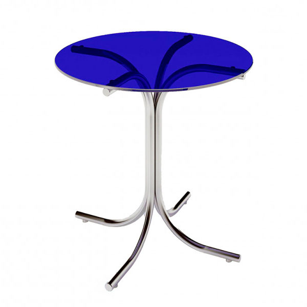 Стол Rozana прозрачный синий