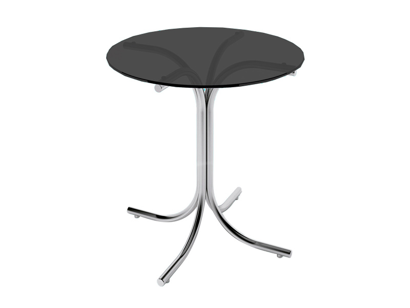 Стол Rozana прозрачный черный