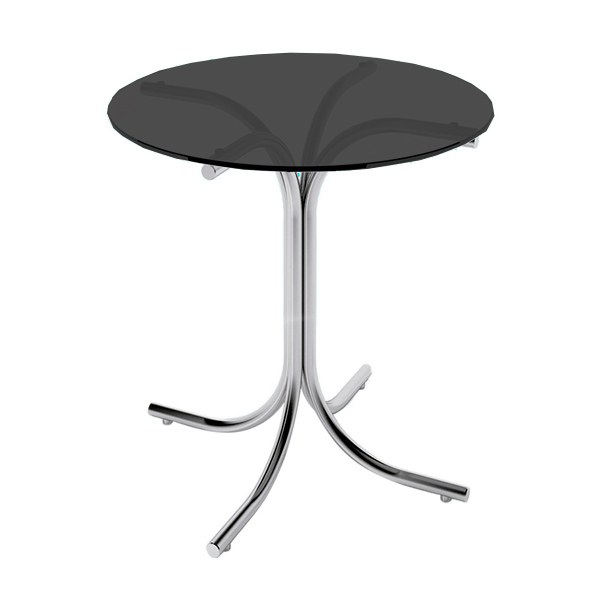 Стол Rozana прозрачный черный