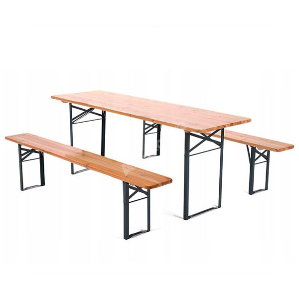 Деревянный стол с лавками (Пивной набор)