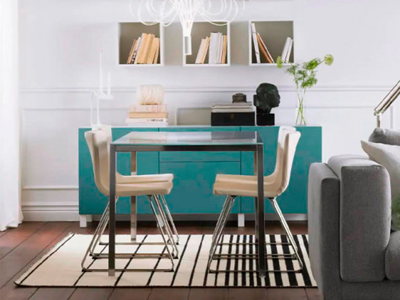 Квадратный стол в стиле Лофт