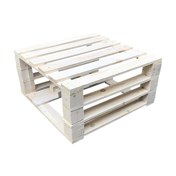 Стол паллетный журнальный белый