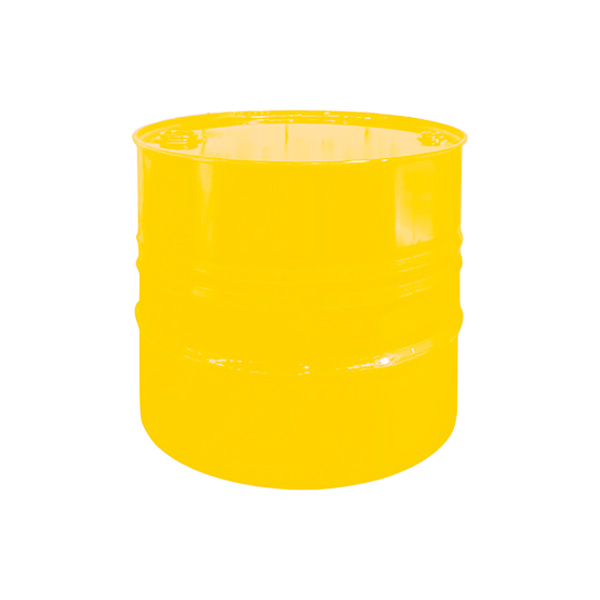 Стол журнальный из бочки жёлтый