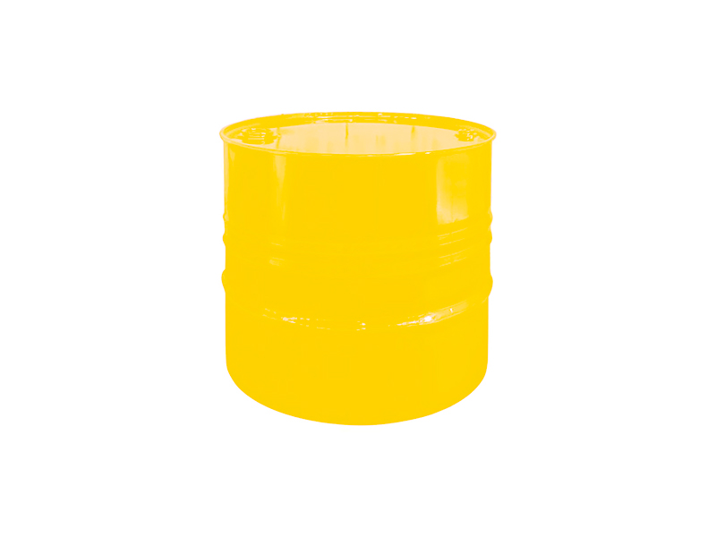 Стол журнальный из бочки жёлтый