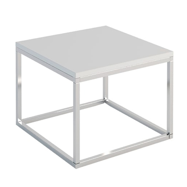 Стол журнальный Лаконичность с белой столешницей