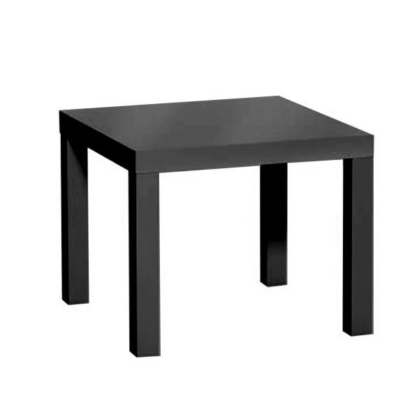 Стол журнальный Лакк 55x55 черный