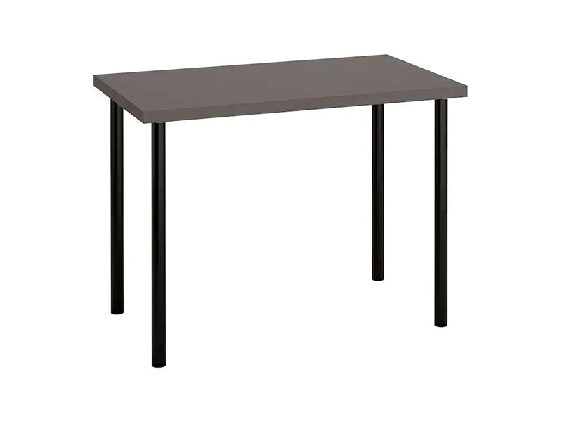 Прямоугольный черный стол 150х75