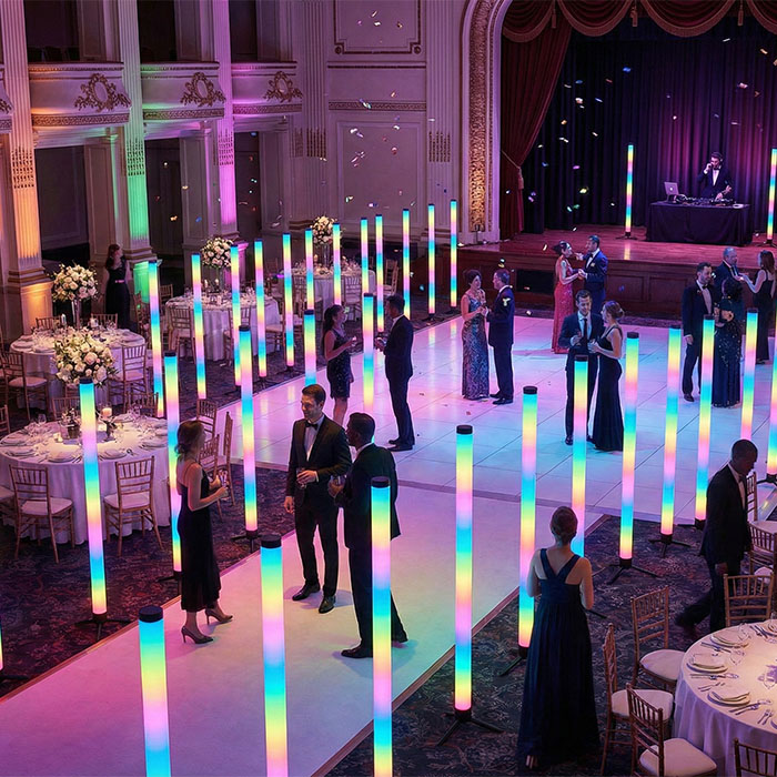 Стойки ограждения светящиеся