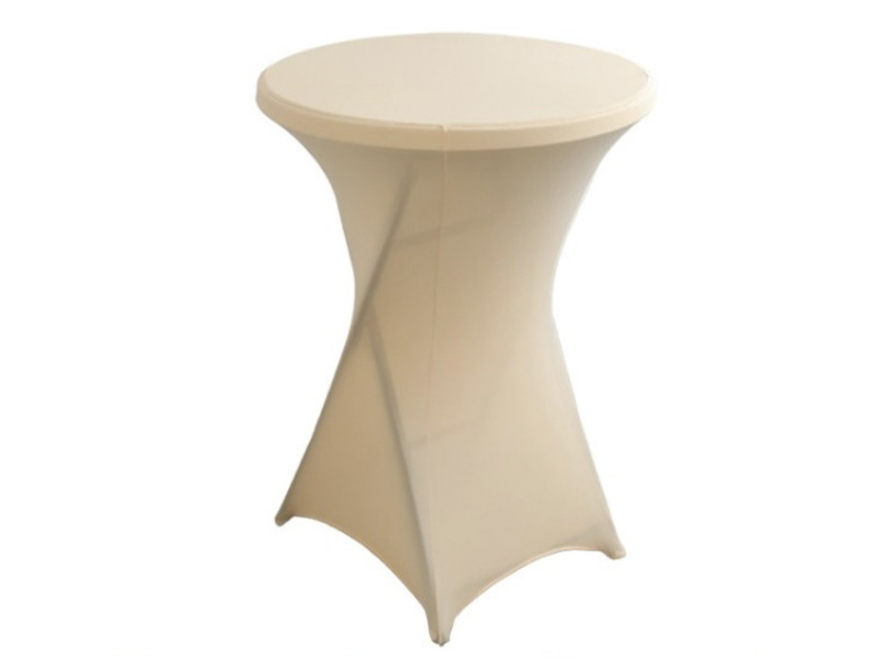 Стрейч чехол d78 для коктейльного стола бежевый