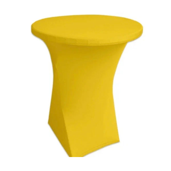 Стрейч чехол d78 для коктейльного стола желтый
