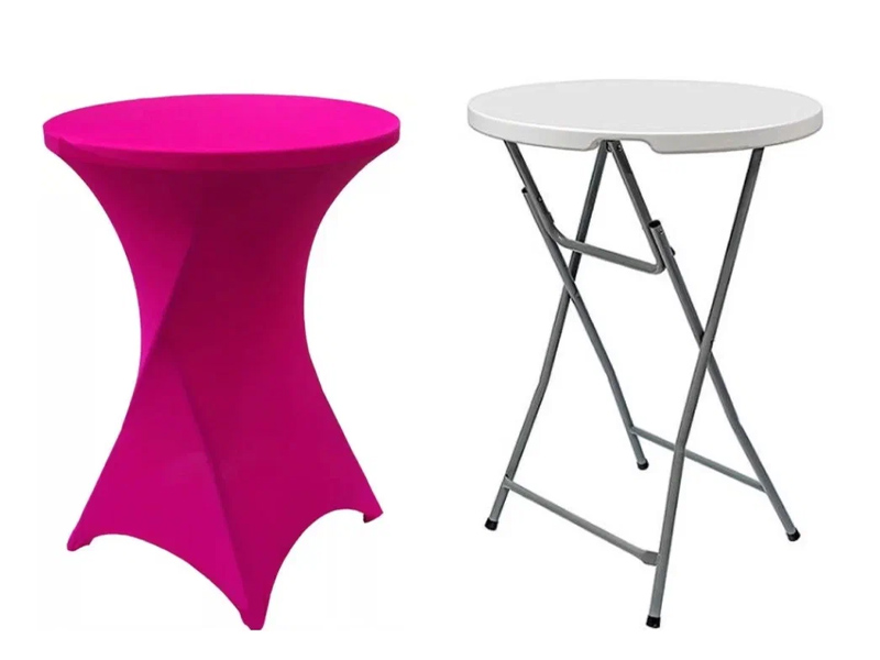 Стрейч чехол d78 для коктейльного стола фуксия
