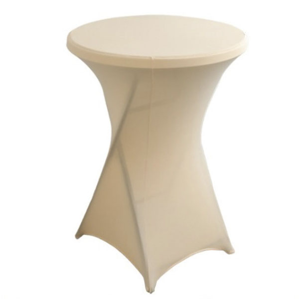 Стрейч чехол d78 для коктейльного стола бежевый