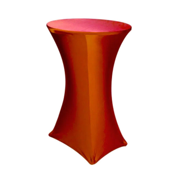 Стрейч скатерть d78 для коктейльного стола красная