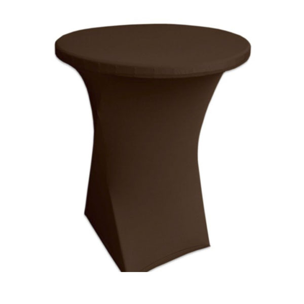 Стрейч чехол d78 для коктейльного стола шоколадный