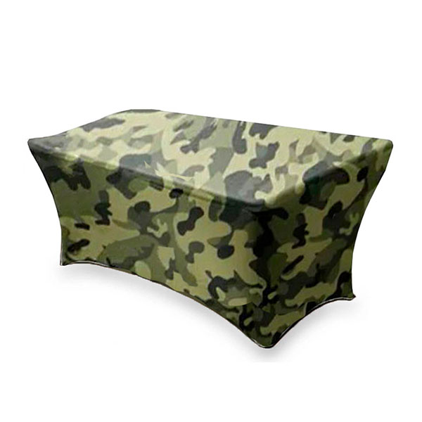 Стрейч скатерть для прямоугольного стола армейская